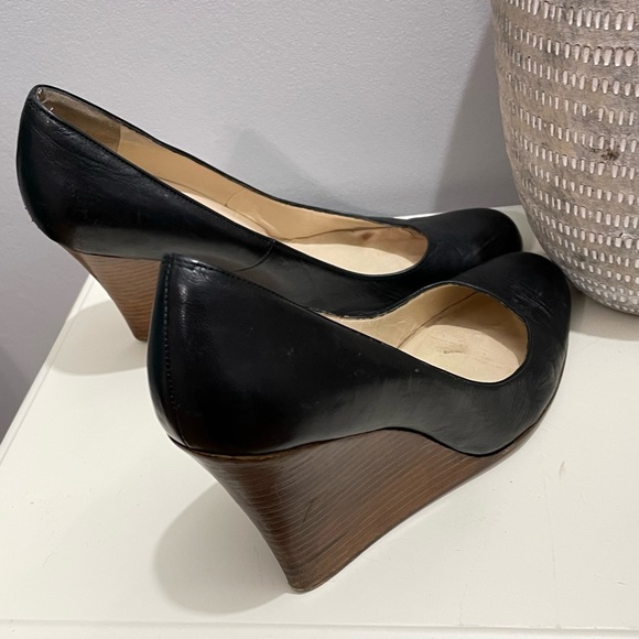 Christian Louboutin Wedge Black Shoes - Picture 10 of 14